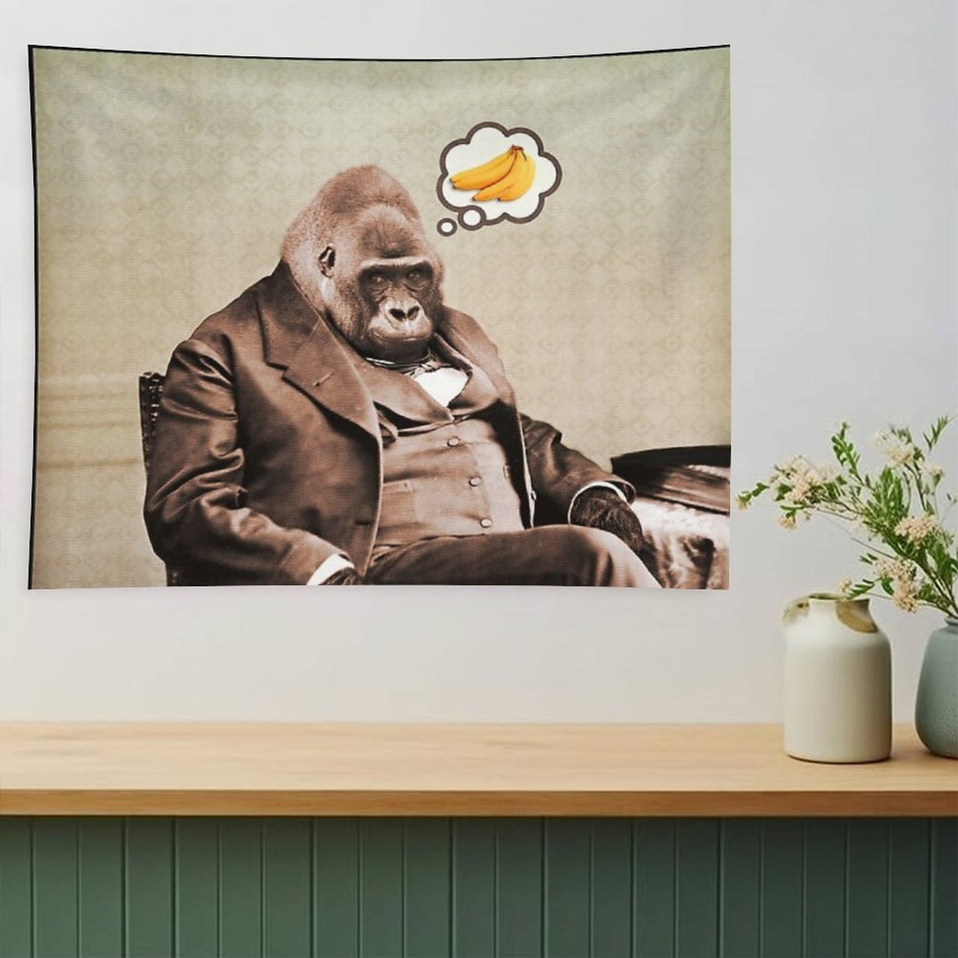 Gorilla My Dreams Tapestry