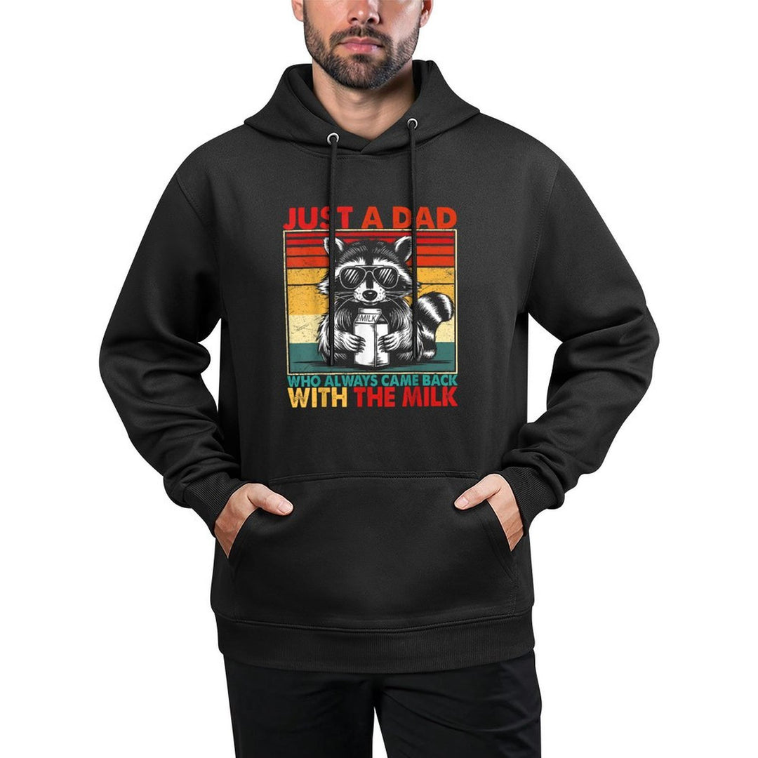 Just A Dad Who Always Came Back Fathers Day Funny Mens Retro Unisex Design Hoodie