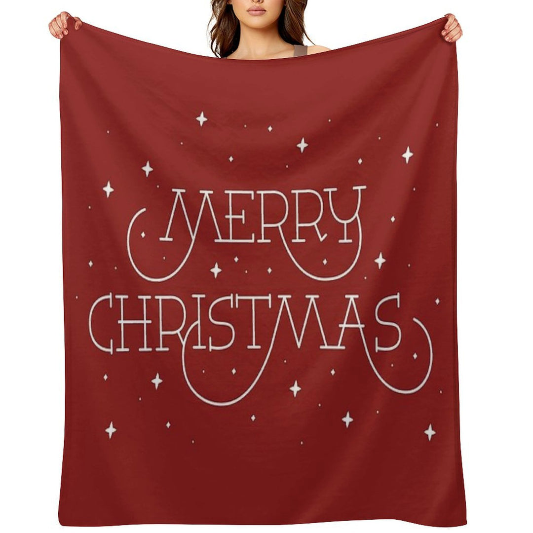 Merry Christmas Shrink-resistant Throw Blanket