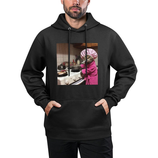 Funny Housewife Cat Vintage Gen Z Joke Stupid Cat Lover All-Day Comfort Hoodie