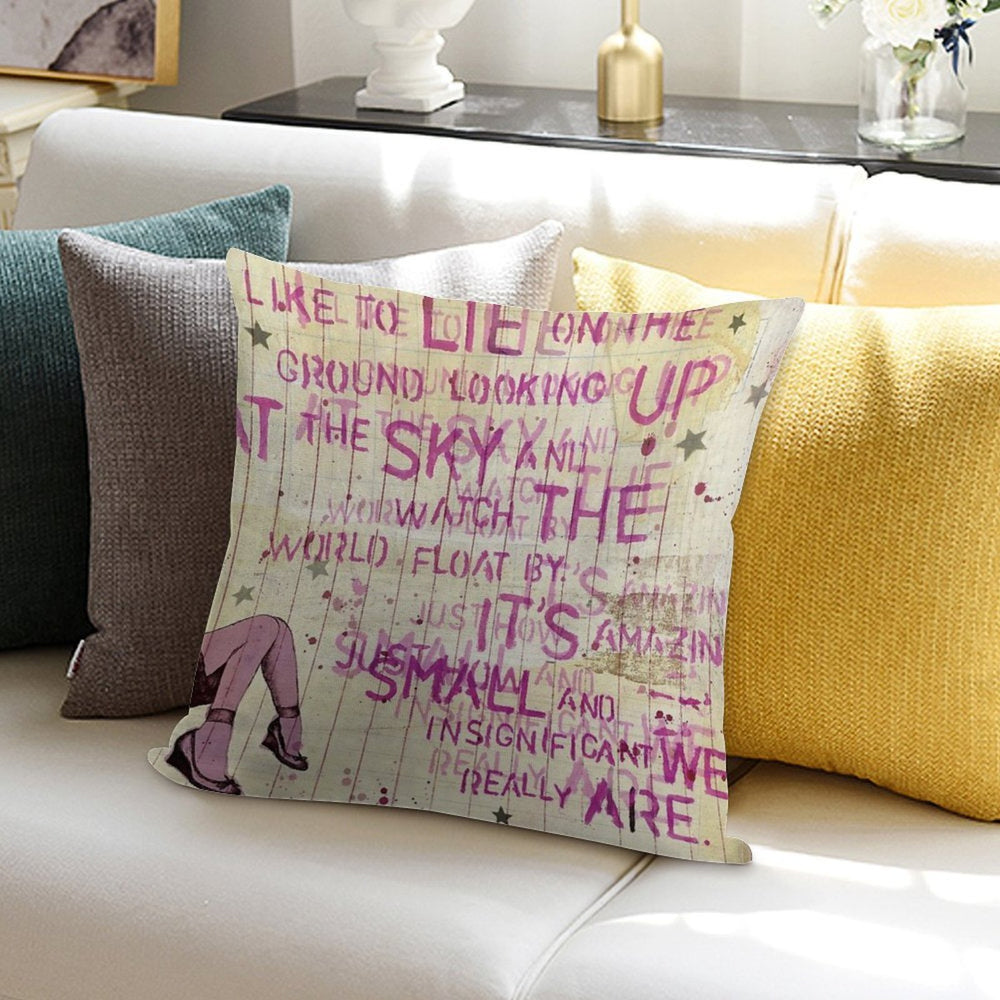 Looking Up At The Sky Soft Easy Maintenance Throw Pillow