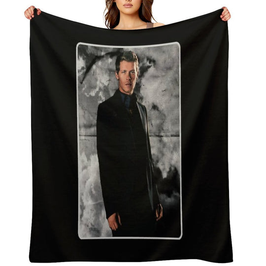 Klaus Mikaelson Potrait Eco-conscious Throw Blanket