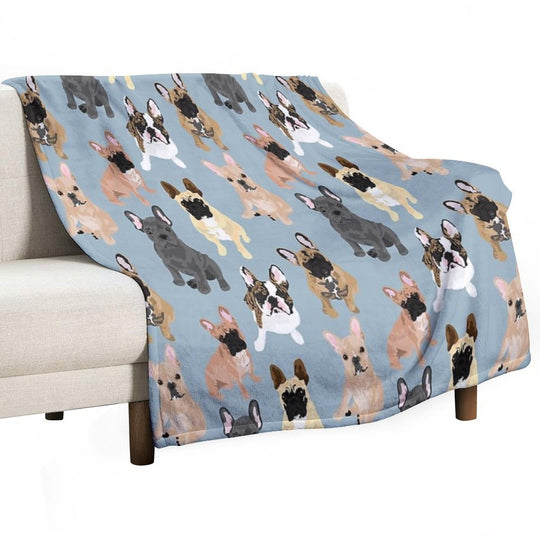 Frenchie Eco-conscious Throw Blanket