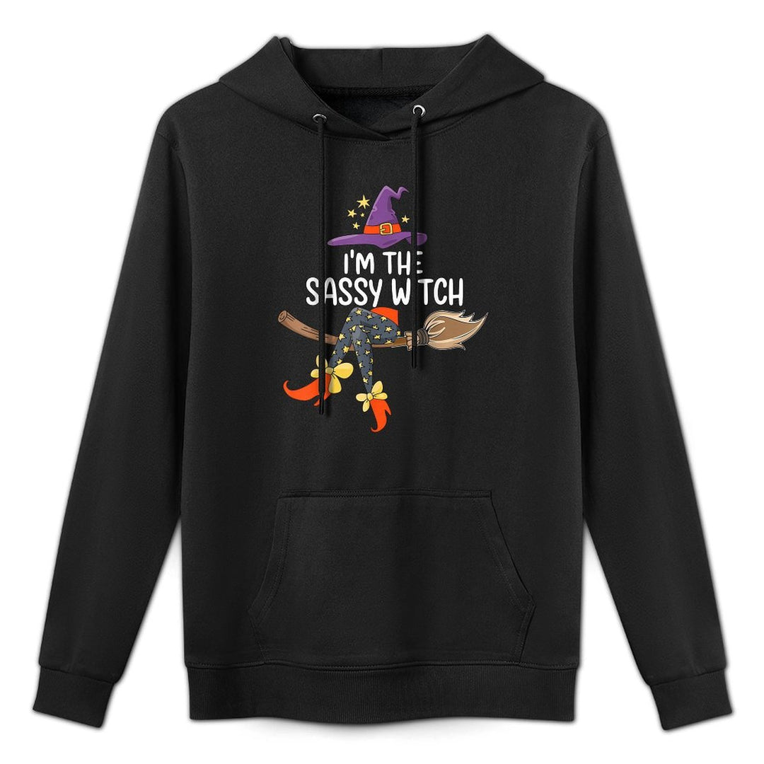 Im The Sassy Witch Halloween Adjustable Hood Hoodie