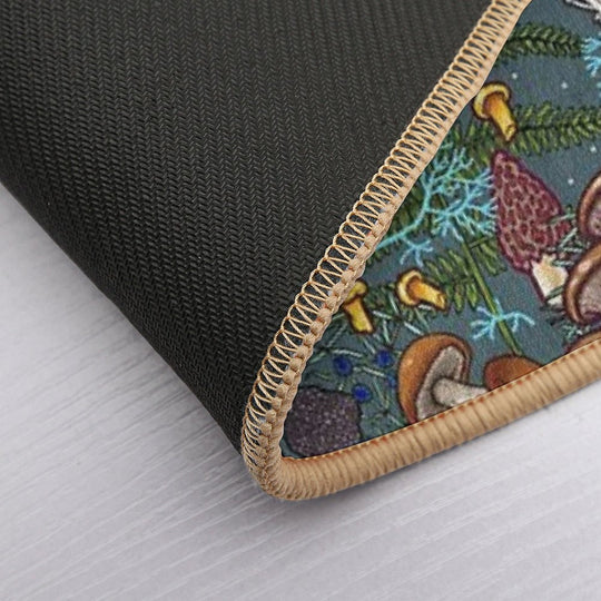 Mushroom Forest  Fade-Resistant Bath Mat