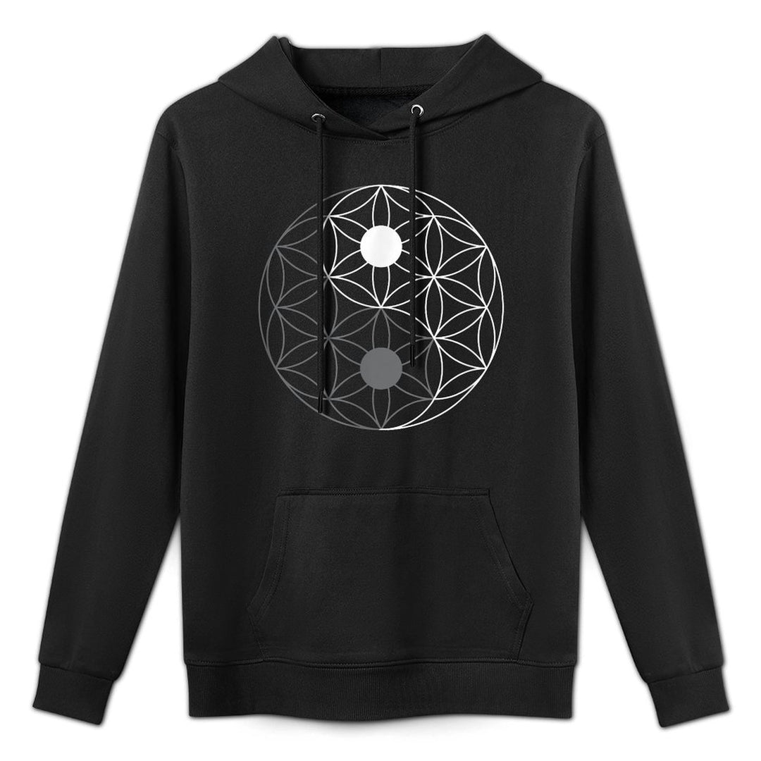 Sacred Geometry Yin Yang Flower of Life Customizable Surface Hoodie