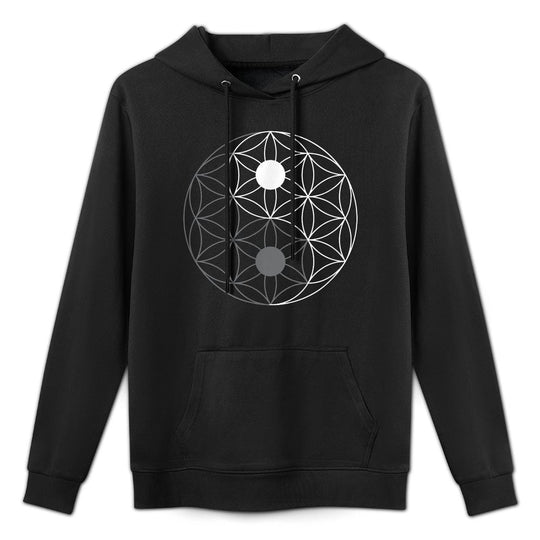 Sacred Geometry Yin Yang Flower of Life Customizable Surface Hoodie