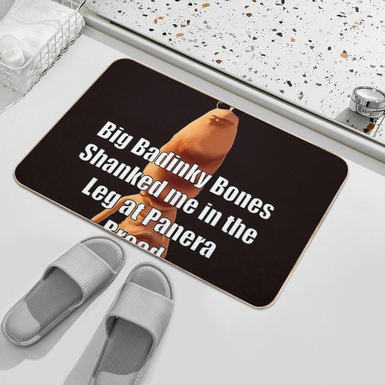 Marcus The Worm Big Badinky Bones Shanked Me  Toxin-Free Bath Mat