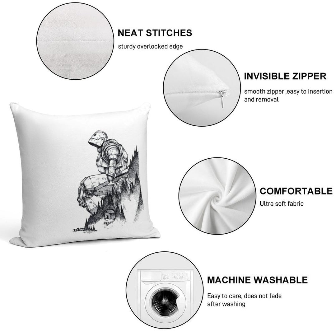 Iron Giant Soft Multiple Sizes Throw Pillow