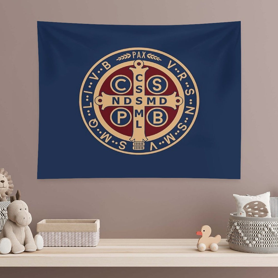 Saint Benedict Medal Tapestry