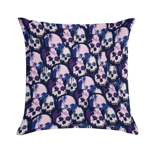Skull City Soft Decorative Cover Throw Pillow