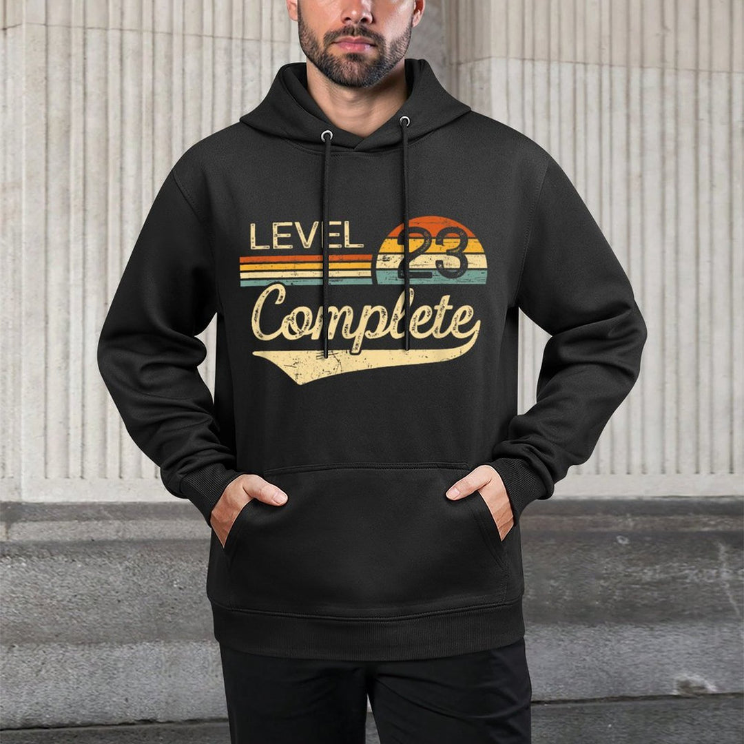 Level 23 Complete Vintage 23rd Wedding Anniversary Customizable Surface Hoodie