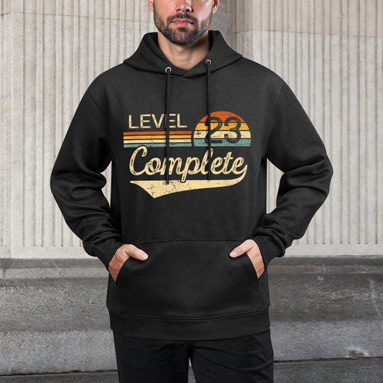 Level 23 Complete Vintage 23rd Wedding Anniversary Customizable Surface Hoodie