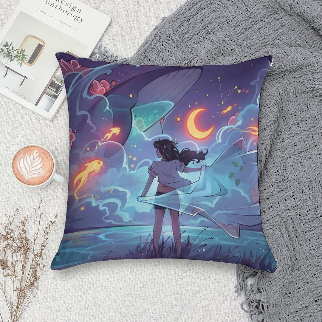 Galaxies Soft Washable Throw Pillow