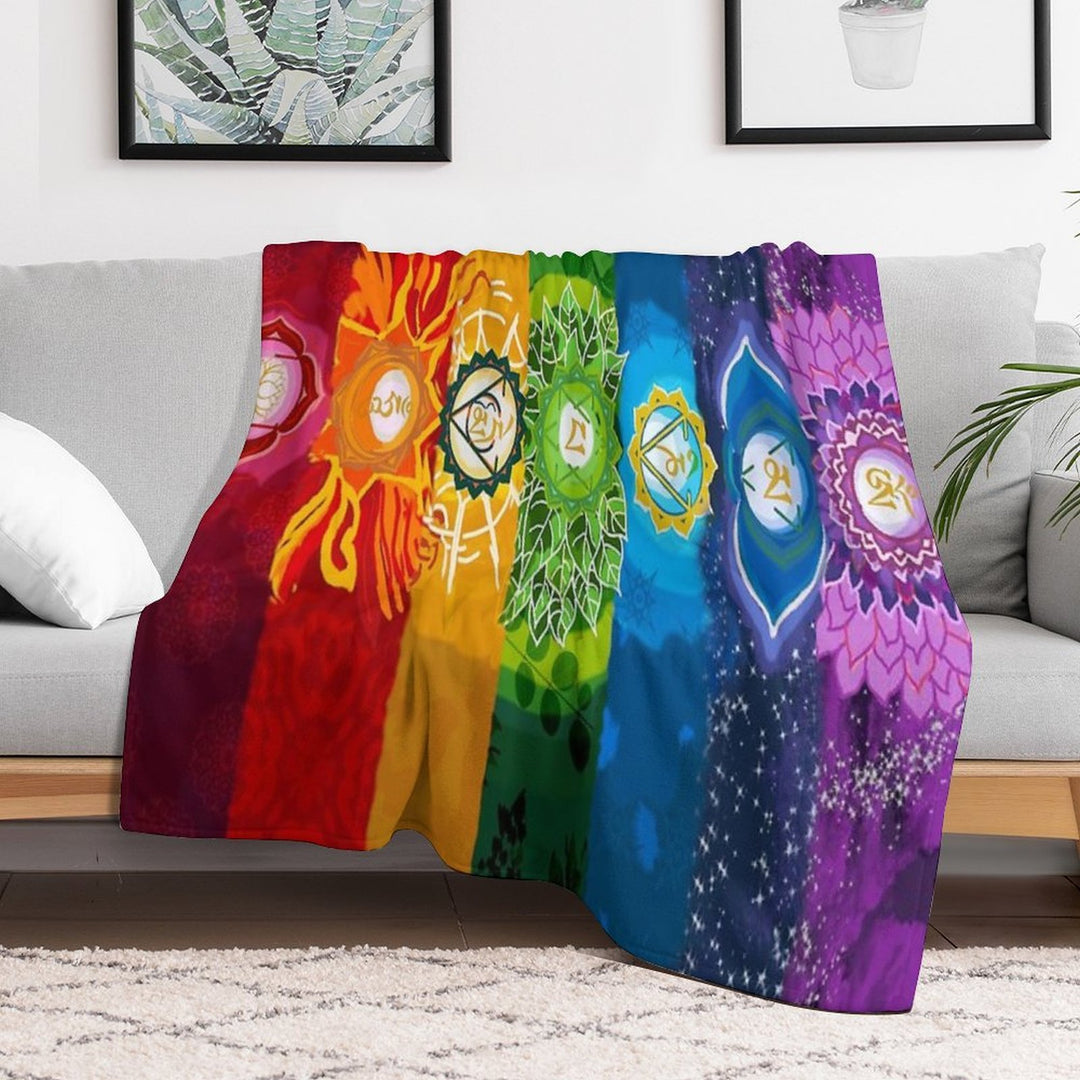 Healing Chakra Blanket Shrink-resistant Throw Blanket