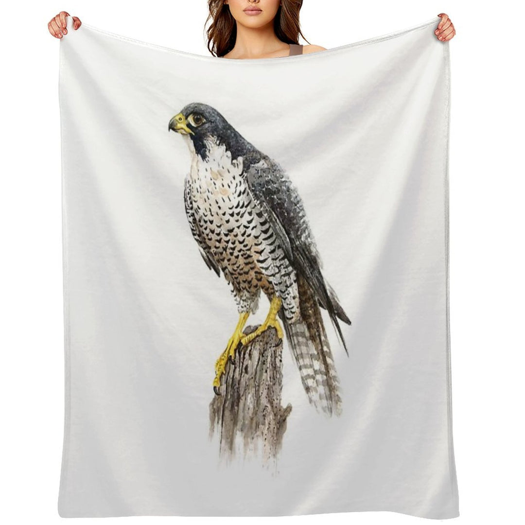 Peregrine Falcon #2 Sustainable Throw Blanket