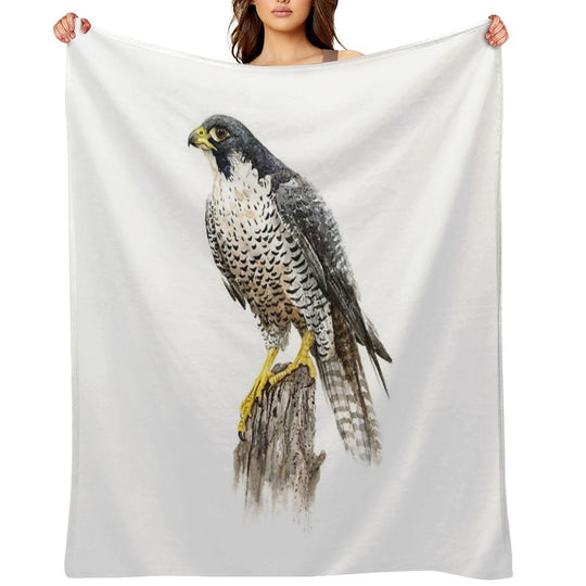 Peregrine Falcon #2 Sustainable Throw Blanket
