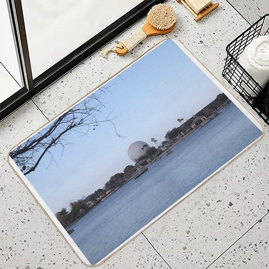 Epcot World Showcase Lagoon  Dirt-Trapping Bath Mat