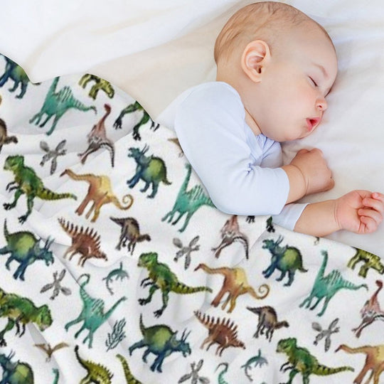 Dino-Mite Dreams for Kids  Trendy Dinosaur Pattern  Unique Gift Idea. Comfort Throw Blanket