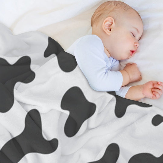 Kawaii Cow Shrink-resistant Throw Blanket