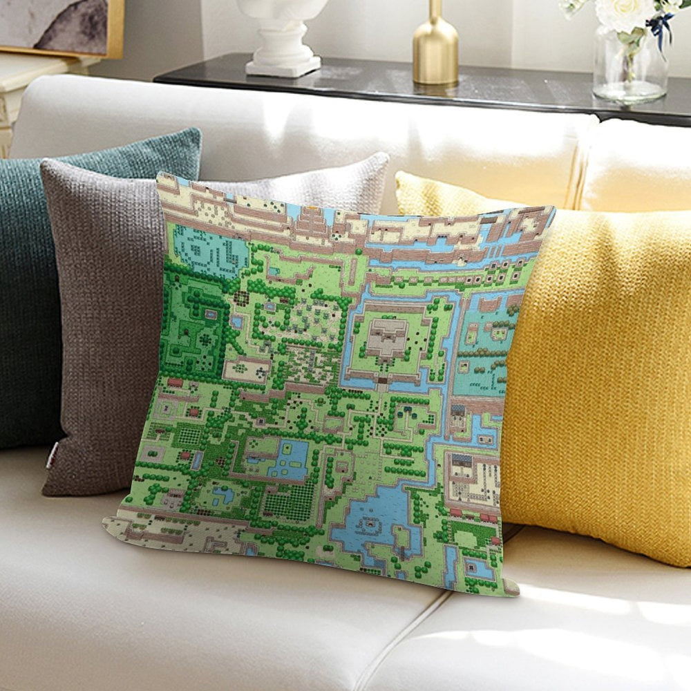 The Map of All Adventures Soft Warmth Comfort Throw Pillow