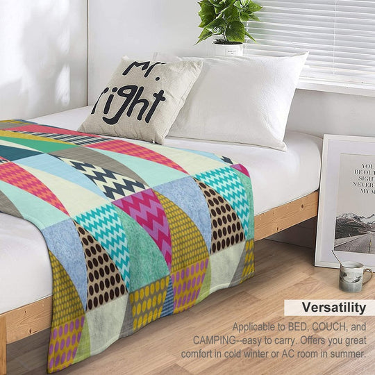 New York Beauty Triangles Travel-friendly Throw Blanket