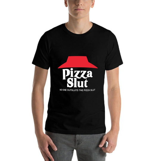 Pizza Slut - No One Outpizzas The Slut - Funny Pizza  Polyester Blend T-Shirt
