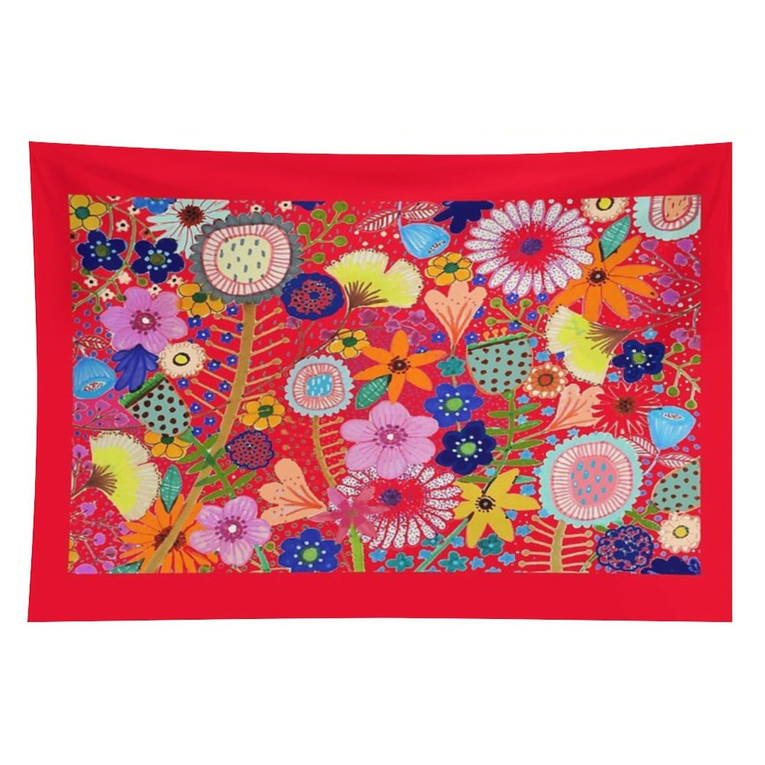 Fleur-moi in Red Tapestry