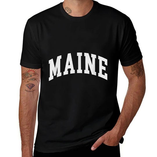 Maine - Throwback Design - Classic  Eco-friendly Material T-Shirt