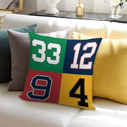 Boston Sports Legends Soft Home Decor Throw Pillow