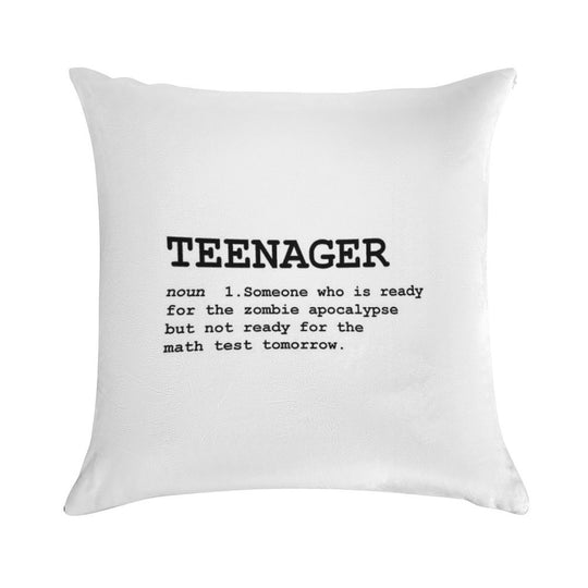 Teenager Definition Soft Durable Construction Throw Pillow