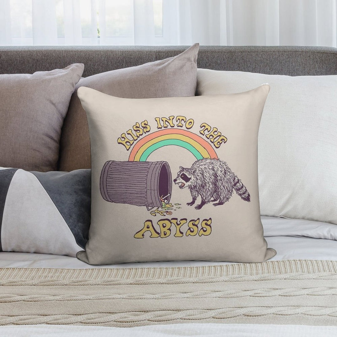 Hiss Into The Abyss Soft Bedroom Essential Throw Pillow