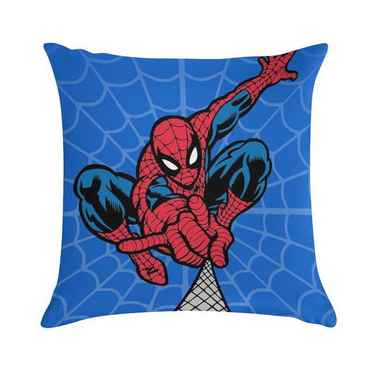 Spider Superhero Soft Washable Throw Pillow