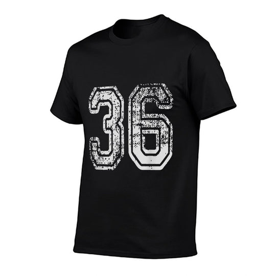Team Jersey Uniforms Number 36 School Sports 36th Birthday  Vintage-inspired T-Shirt