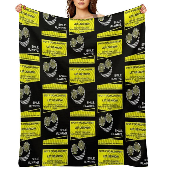 Spot A Troublemaker Versatility Throw Blanket