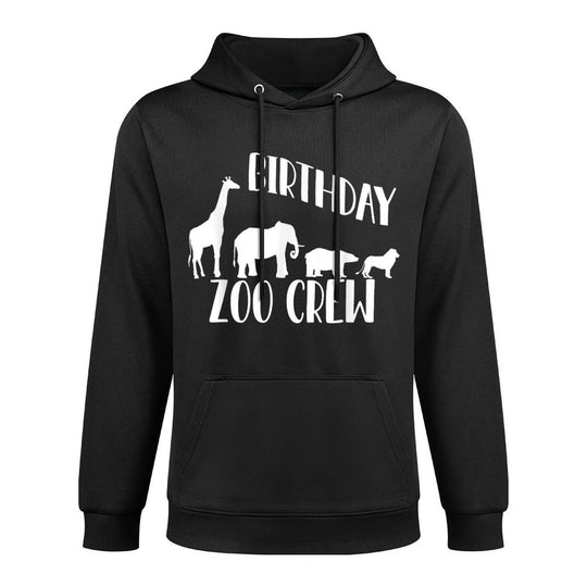 Birthday Squad Zoo Crew 2025 Elephant Circus Animal Lover Unisex Design Hoodie