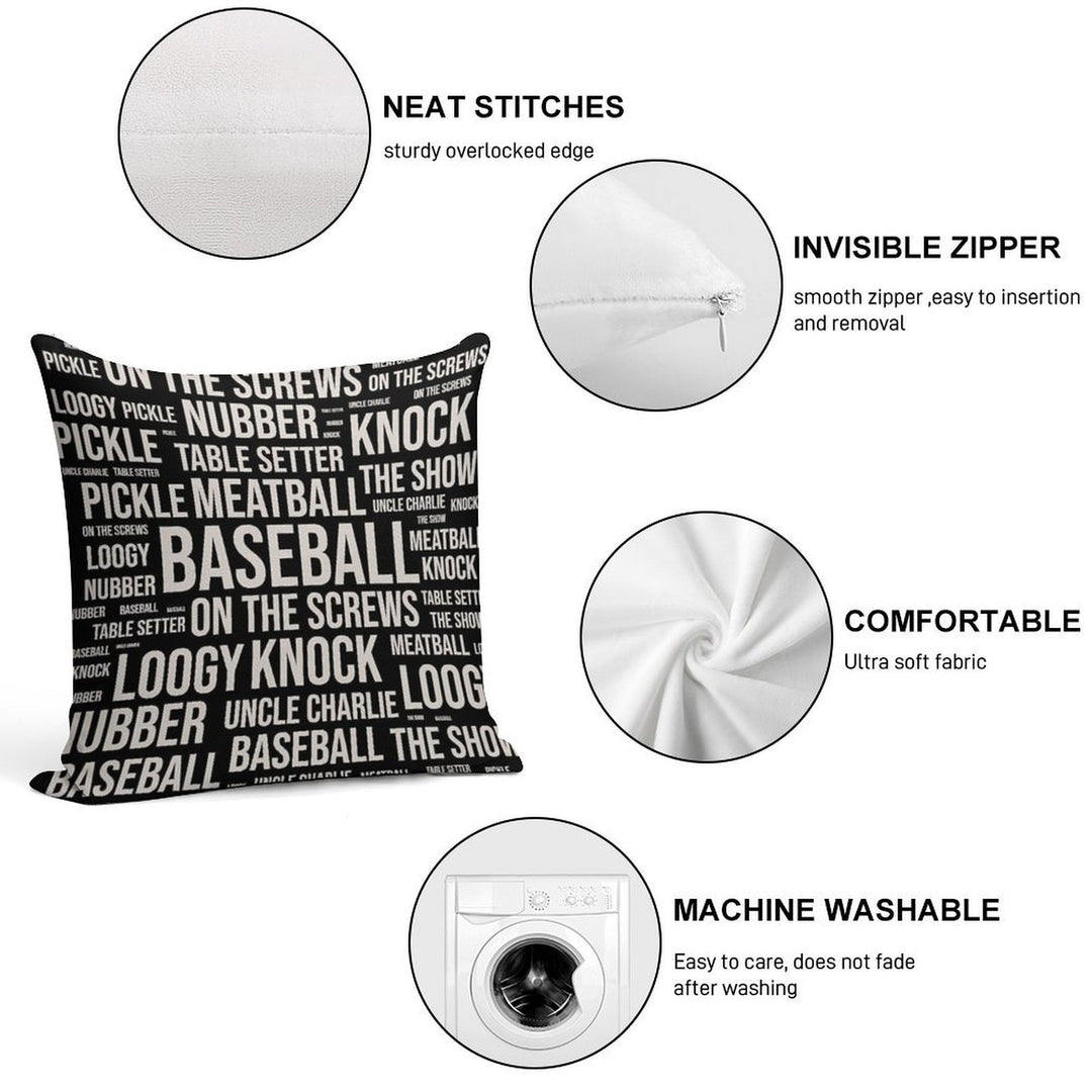 Baseball Sport Gifts Soft Decorative Cover Throw Pillow