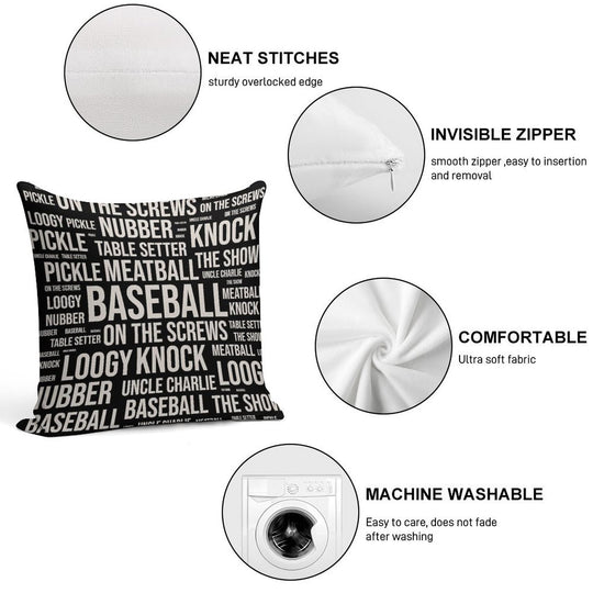 Baseball Sport Gifts Soft Decorative Cover Throw Pillow