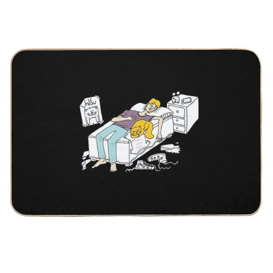 Why Should I Make My Bed Again  Fade-Resistant Bath Mat