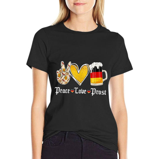 Cute Oktoberfest Costume Peace Love Prost Prost Oktoberfest  Odor-resistant T-Shirt