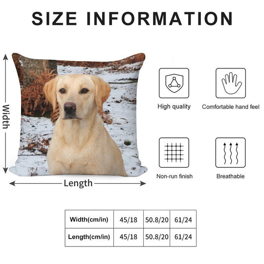 Yellow Lab Soft Multiple Sizes Throw Pillow