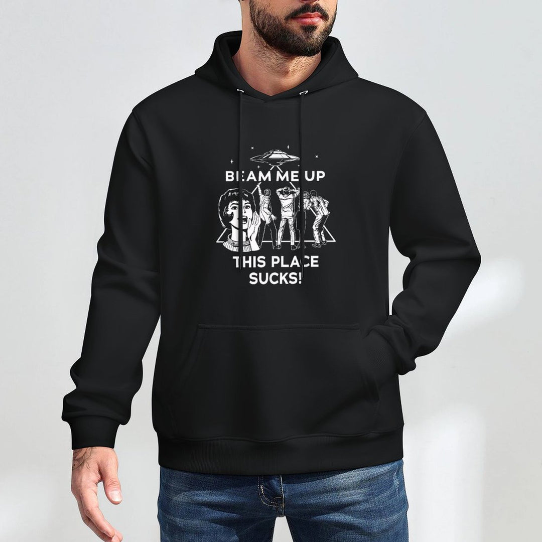 Stranger Things Season 5 Beam Me Up This Place Sucks! Pilling-Resistant Hoodie