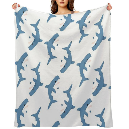 Blahaj Eco-conscious Throw Blanket