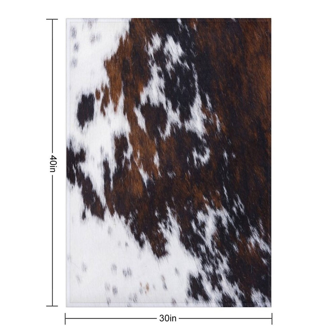 Wanderlust Cow Art Machine-washable Throw Blanket