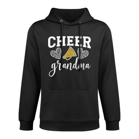 Cheer Grandma Hearts Cheerleading Grandmother Durable Construction Hoodie