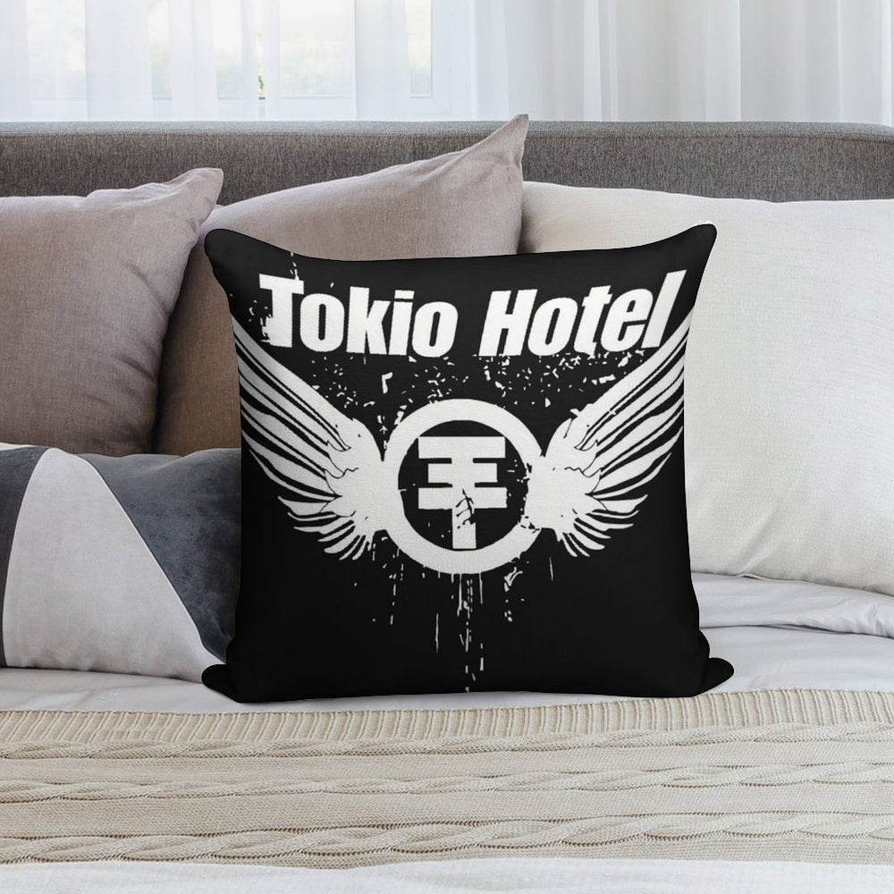 Tokio Hotel Merch Tokio Hotel Logo Soft Warmth Comfort Throw Pillow