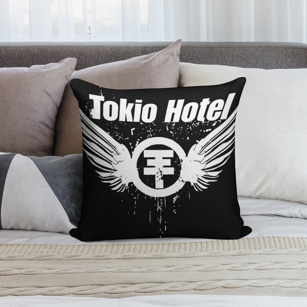 Tokio Hotel Merch Tokio Hotel Logo Soft Warmth Comfort Throw Pillow