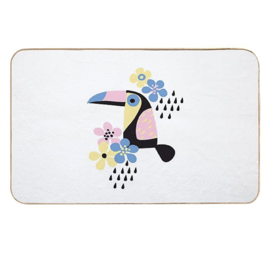 Tropical Summer  Easy To Clean Bath Mat