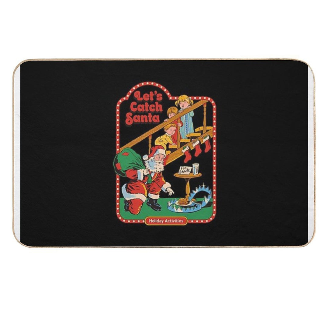 Let'S Catch Santa  Pet-Safe Bath Mat