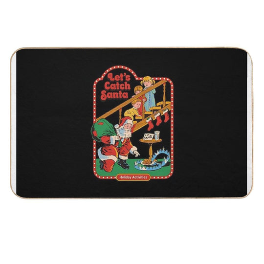 Let'S Catch Santa  Pet-Safe Bath Mat